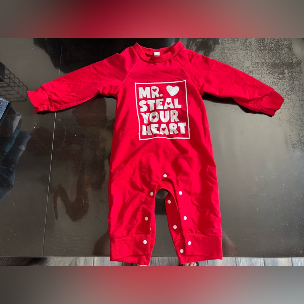 Amazon Mr. steal your heart onesie